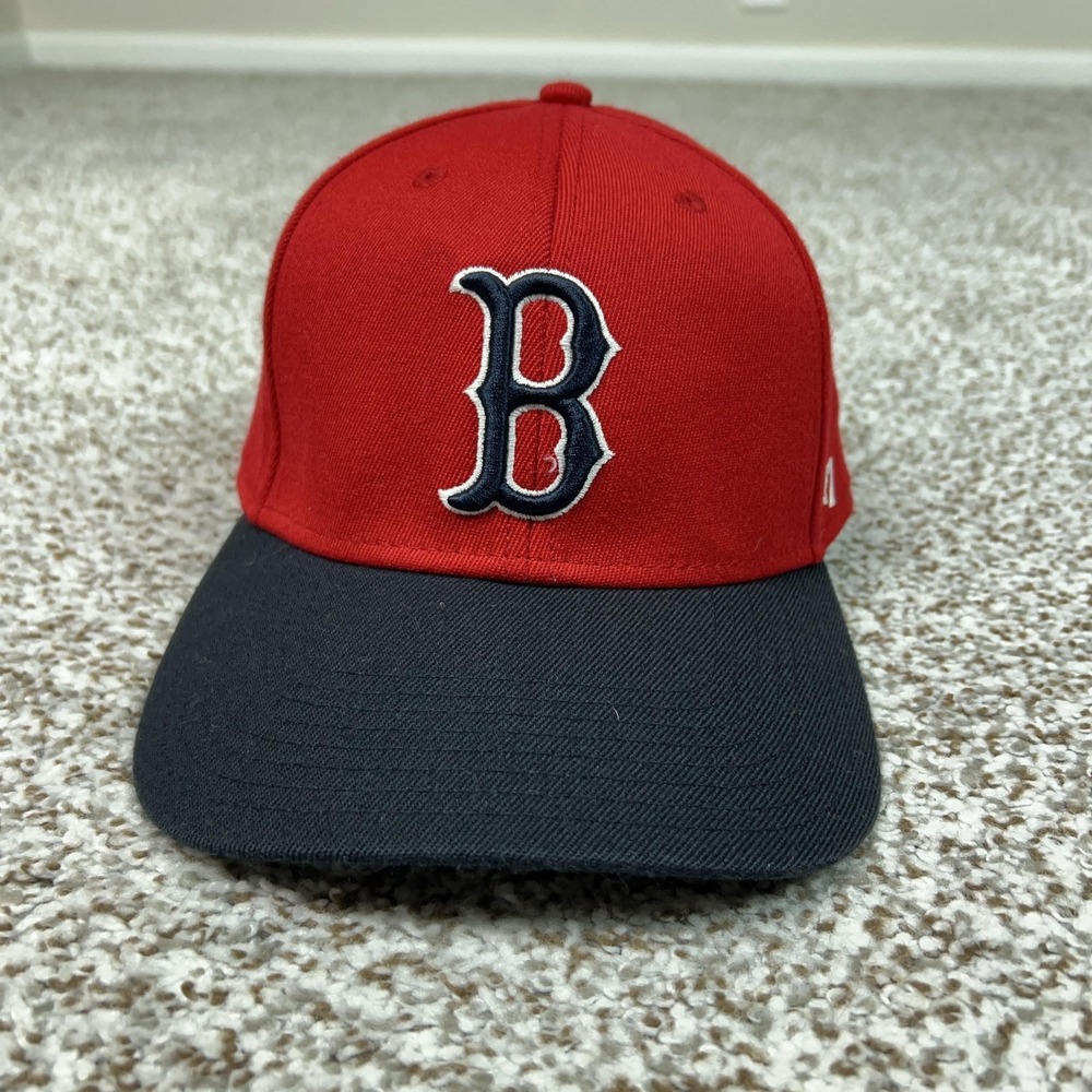 Boston Red Sox Hat Cap Flex Mens Small Red Navy MLB Baseball '47 Sports Casual